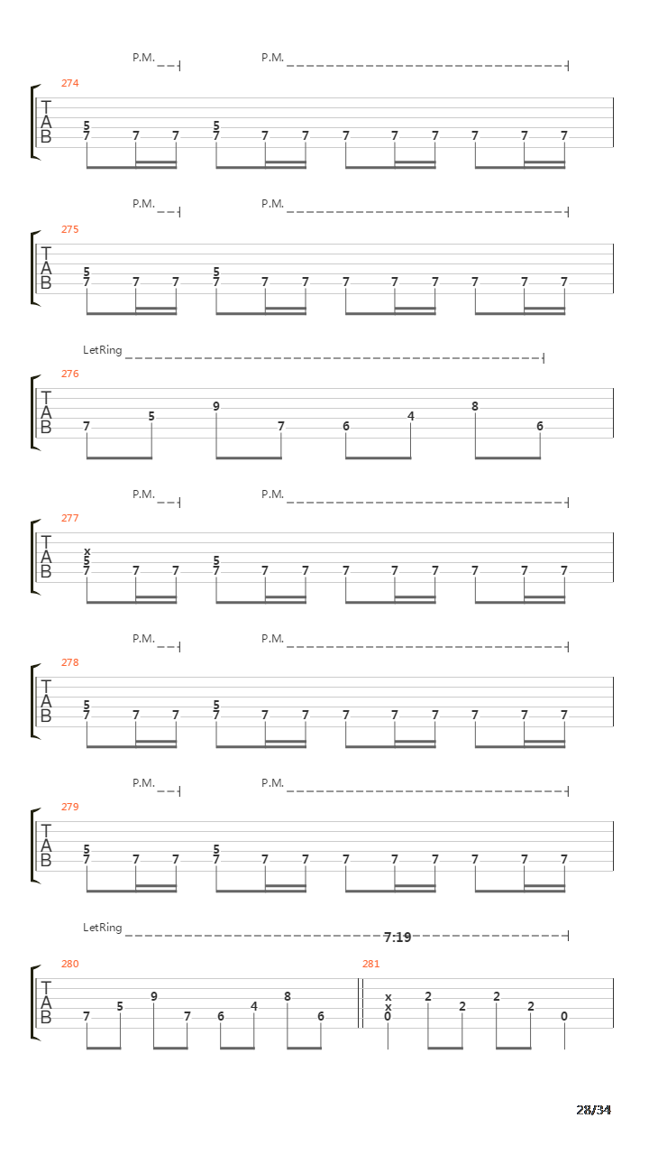 Procession To The Infraworld吉他谱