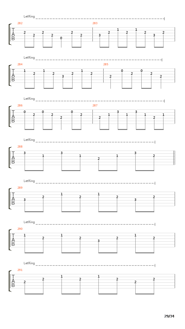 Procession To The Infraworld吉他谱