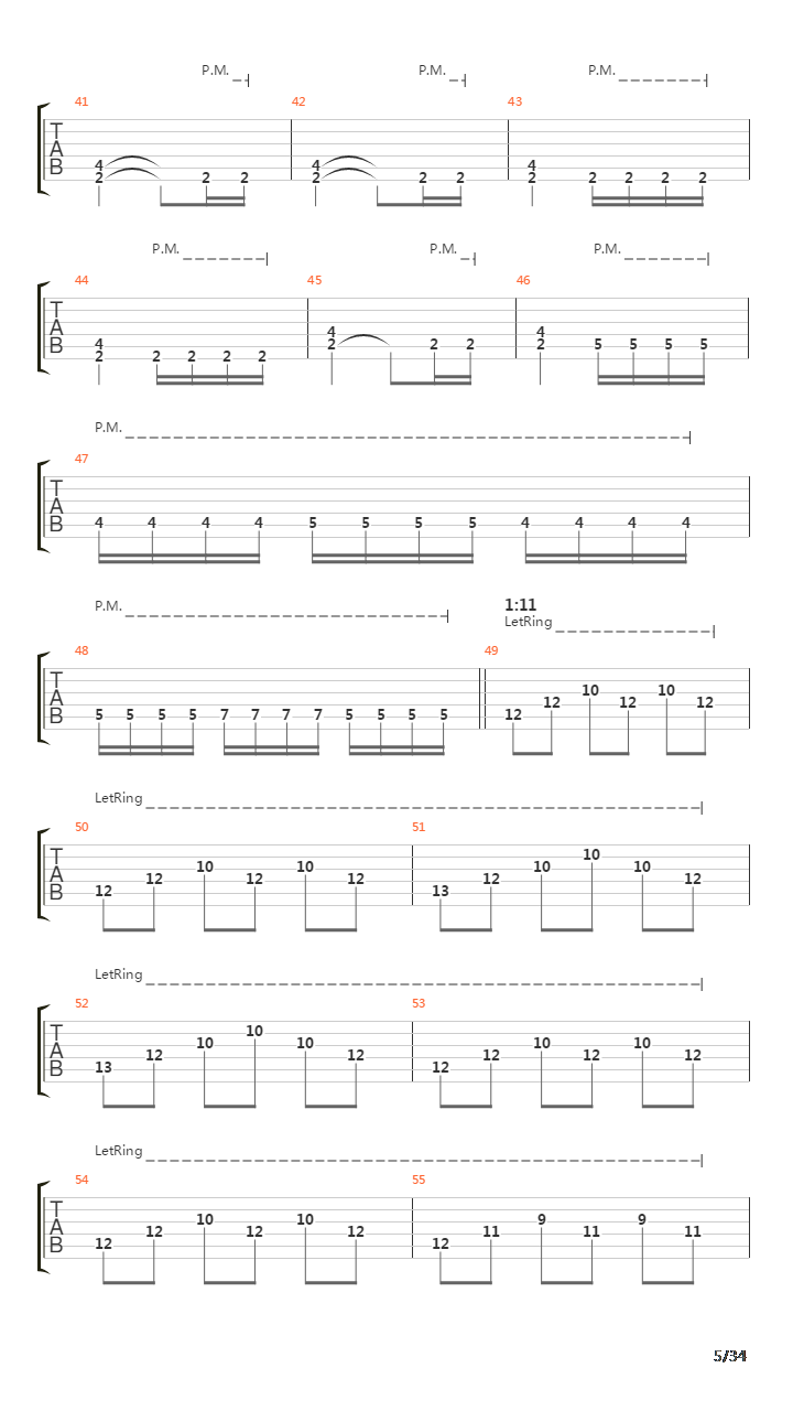 Procession To The Infraworld吉他谱