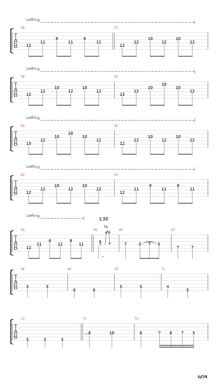 Procession To The Infraworld吉他谱
