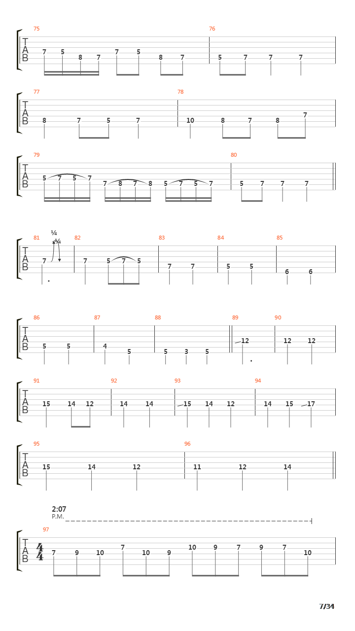 Procession To The Infraworld吉他谱