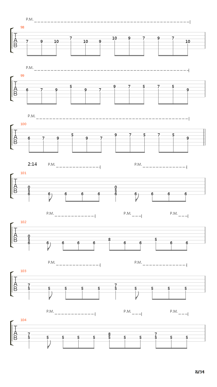 Procession To The Infraworld吉他谱