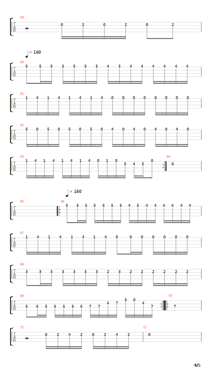 Subsequent Final吉他谱