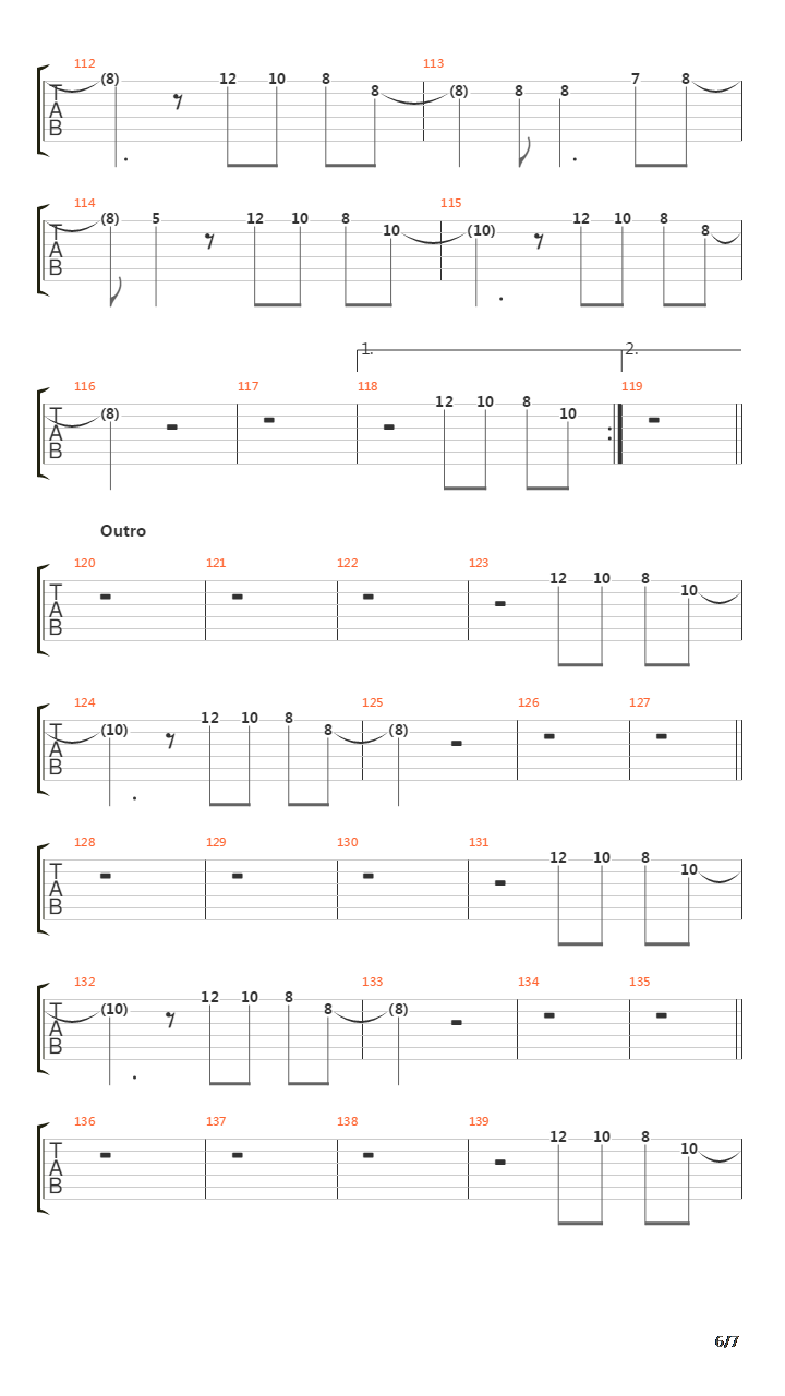 74-75吉他谱