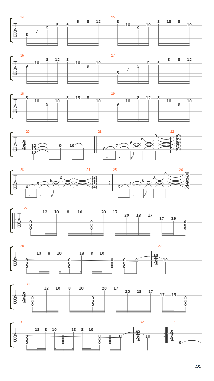 Advent吉他谱