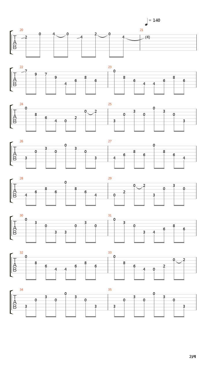 Axiom吉他谱