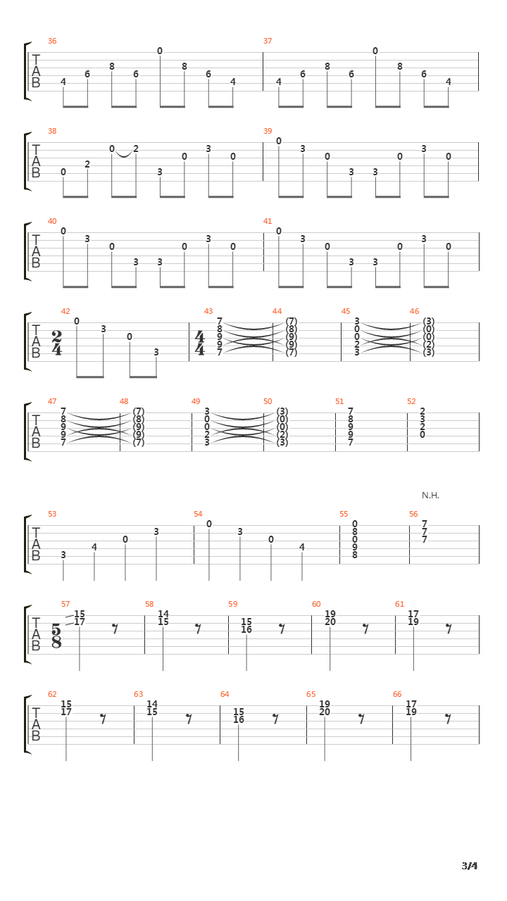 Axiom吉他谱