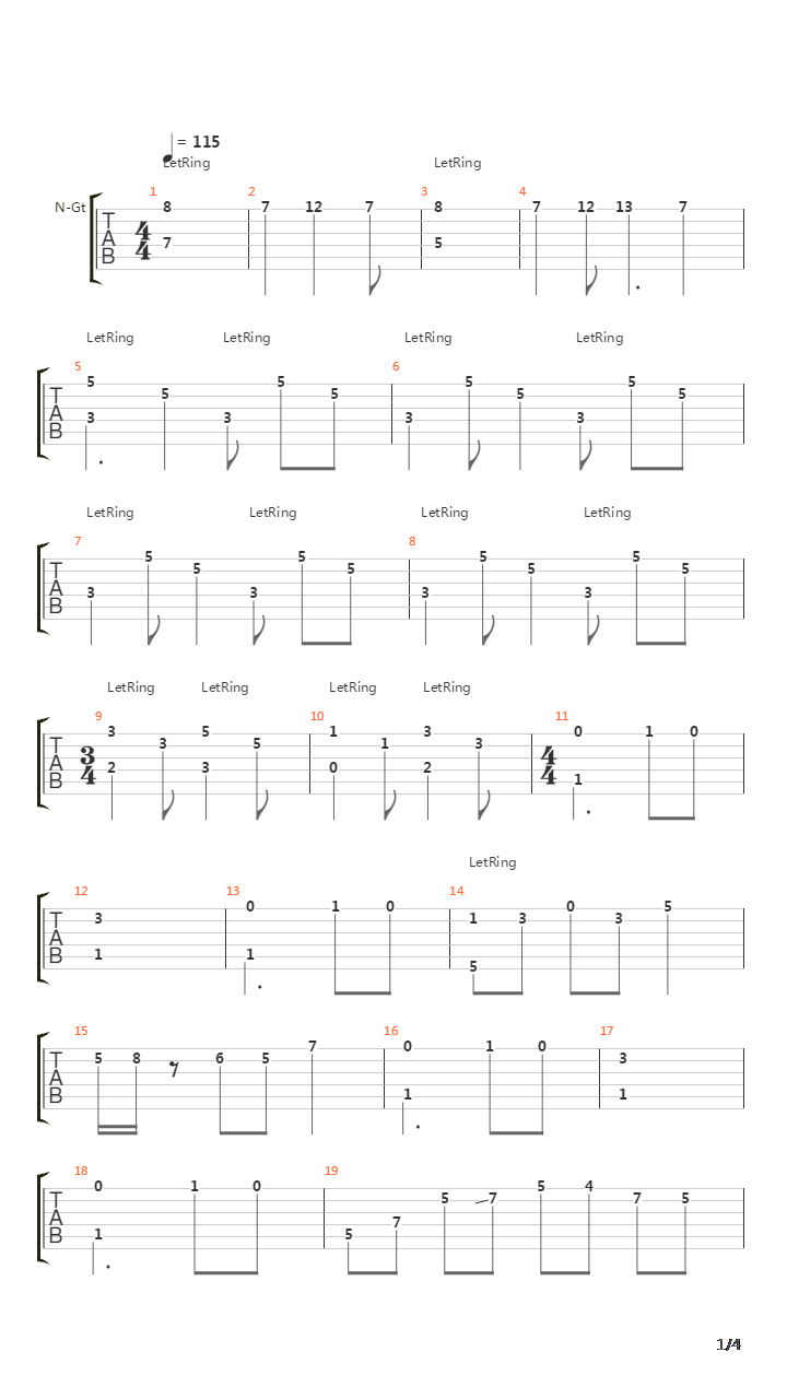 Axiom吉他谱