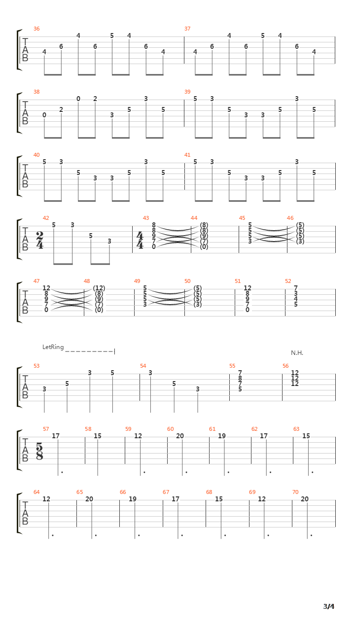 Axiom吉他谱
