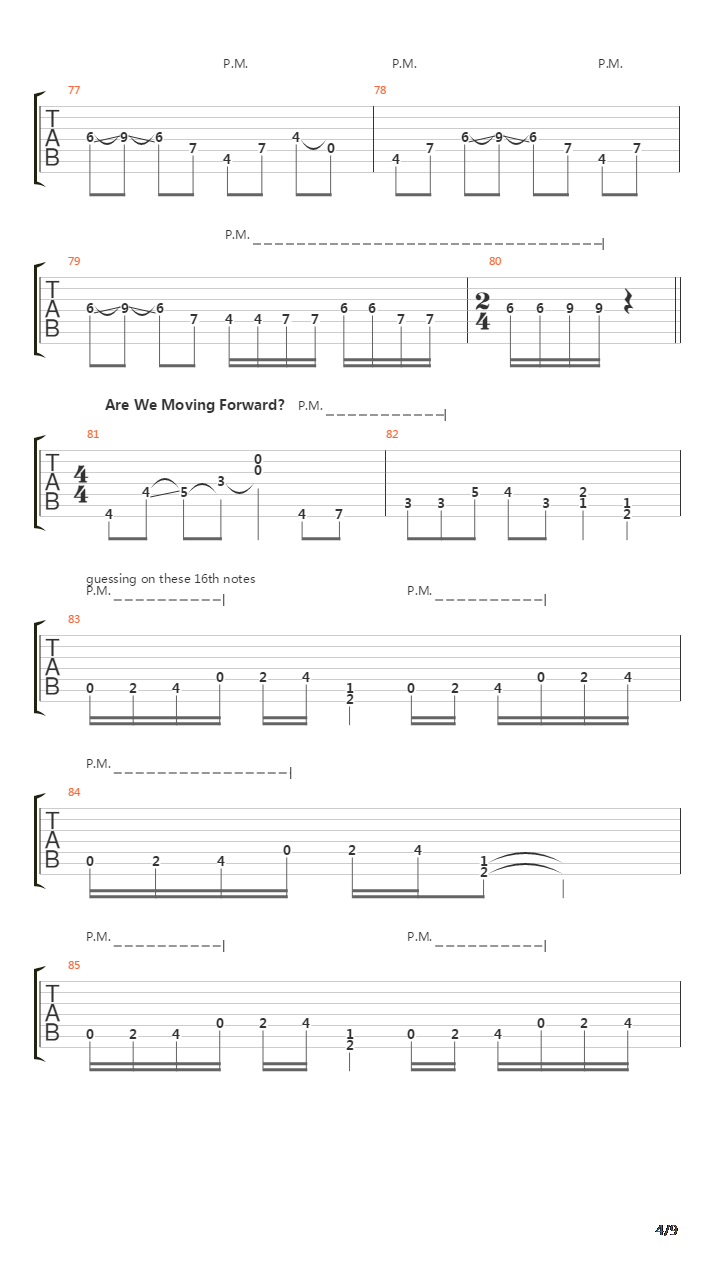 Exoplanet I Egress吉他谱