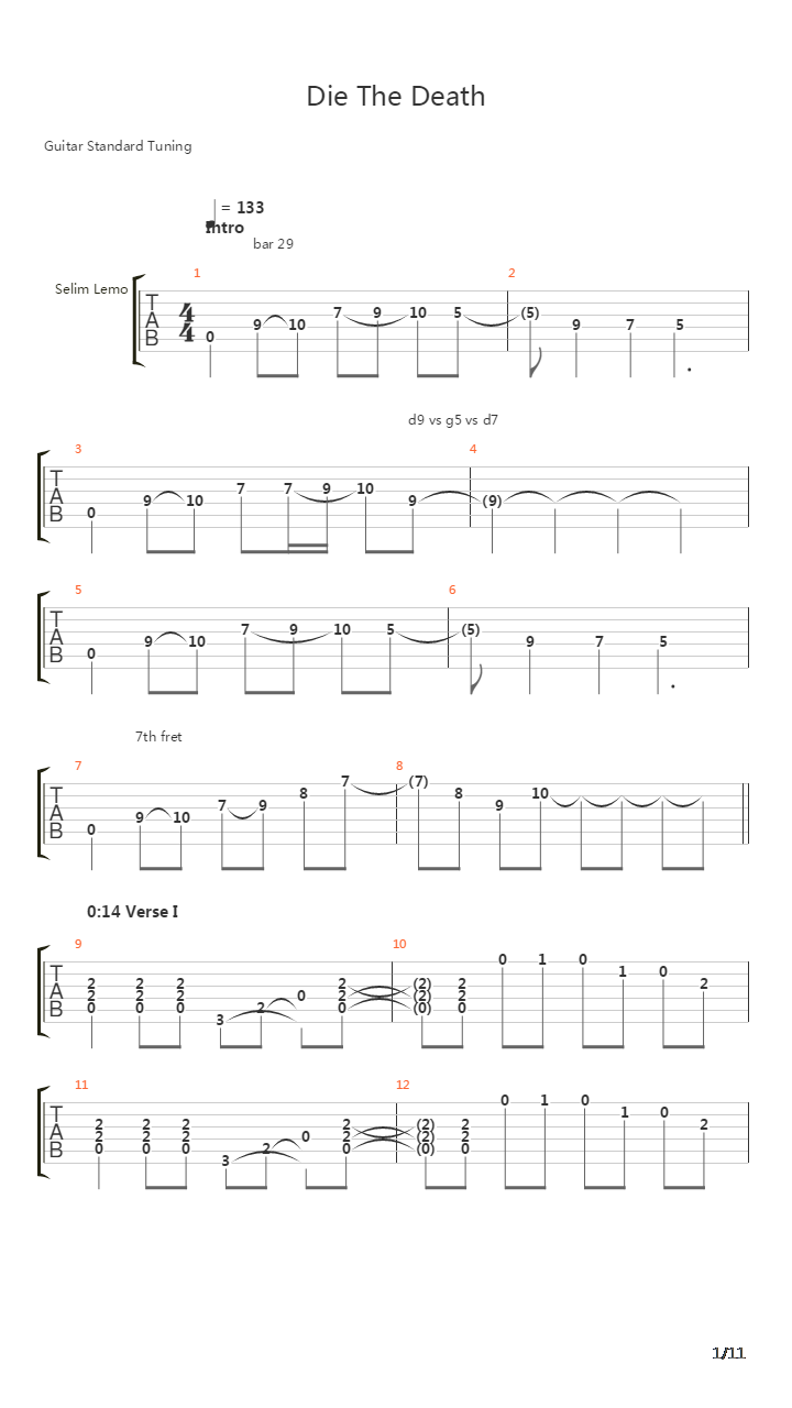 Die The Death吉他谱