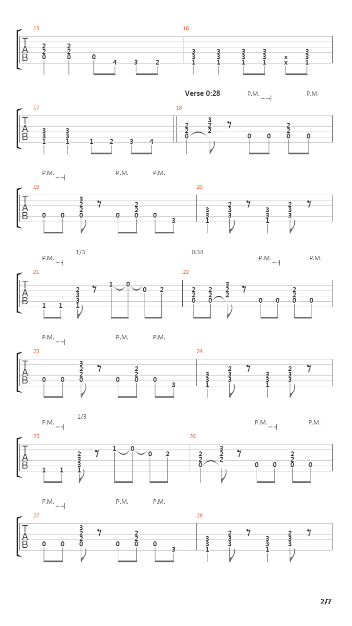 The Graveyard Shuffle吉他谱