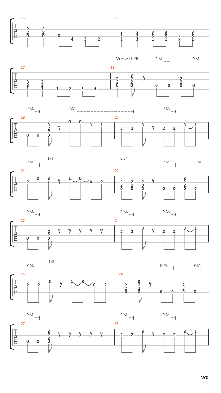 The Graveyard Shuffle吉他谱