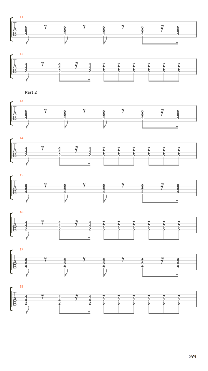 Aggro吉他谱