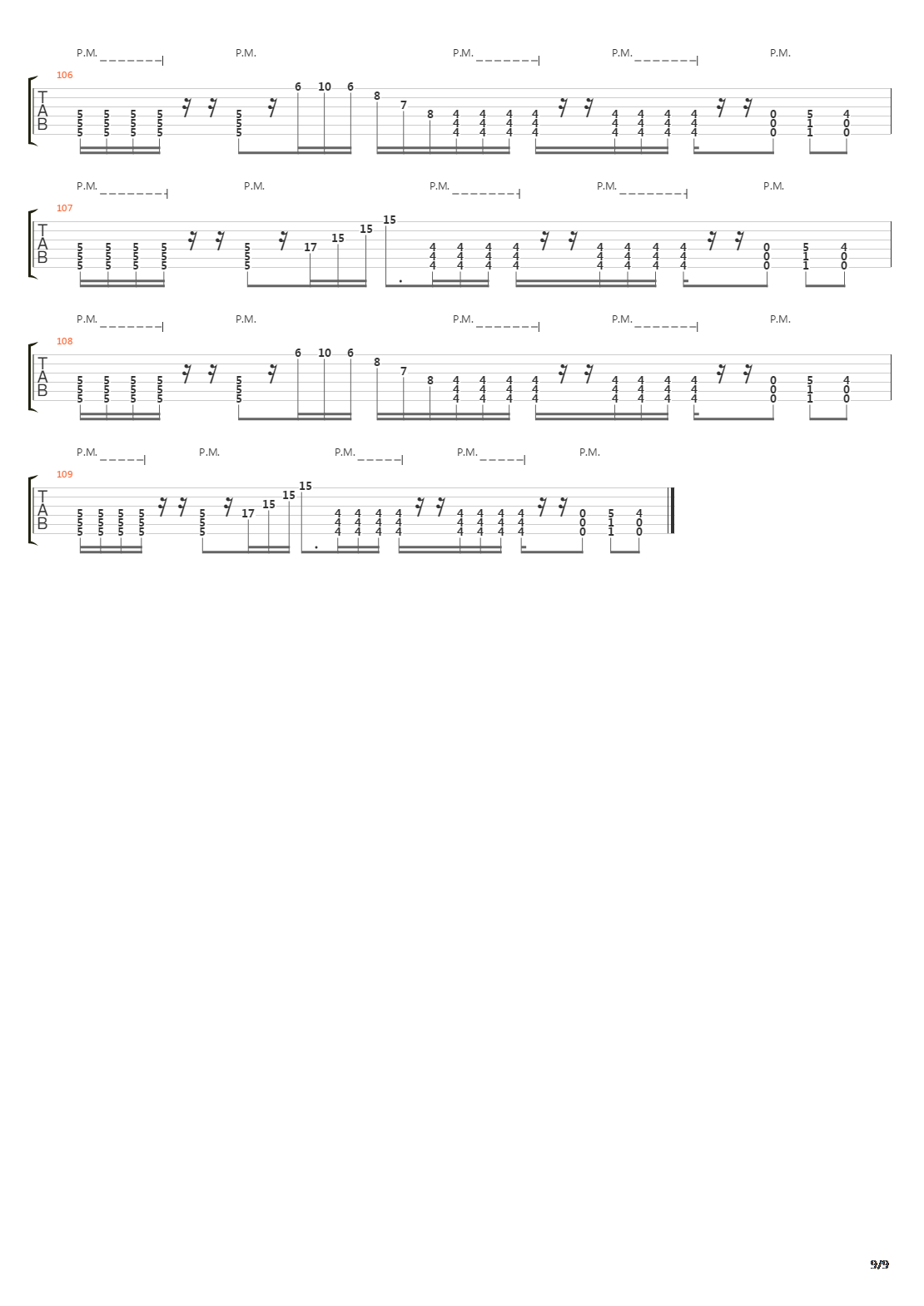 Pestilence吉他谱