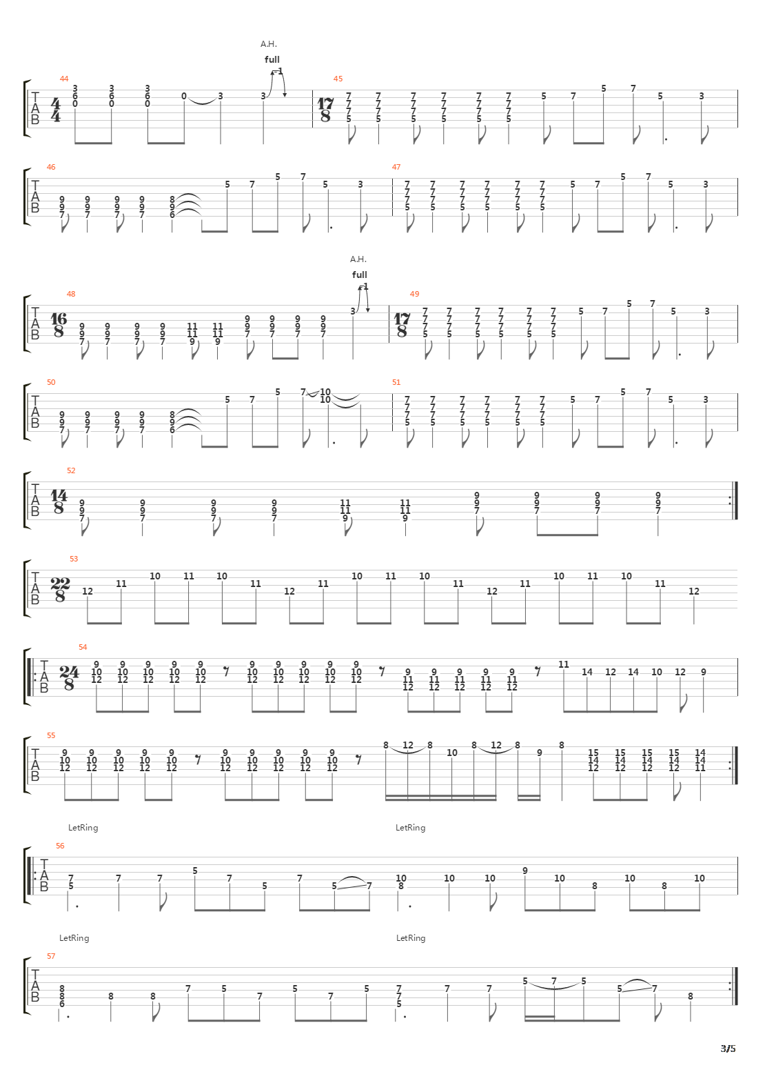 A Classic Case Of Transference吉他谱