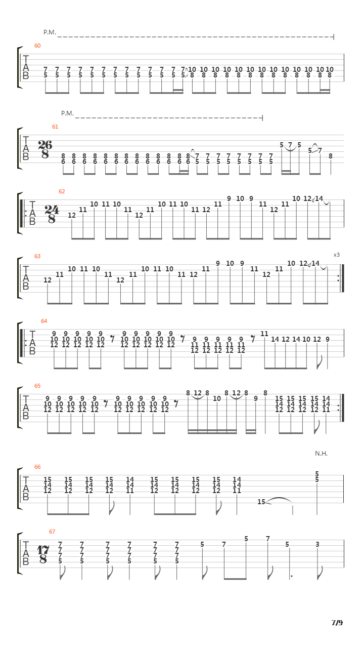 A Classic Case Of Transference吉他谱