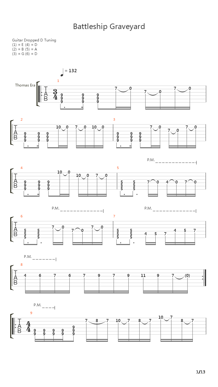 Battleship Graveyard吉他谱