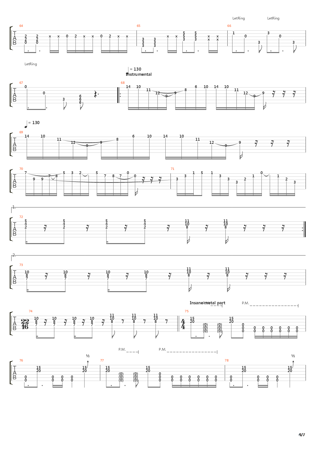 Dark Trail吉他谱