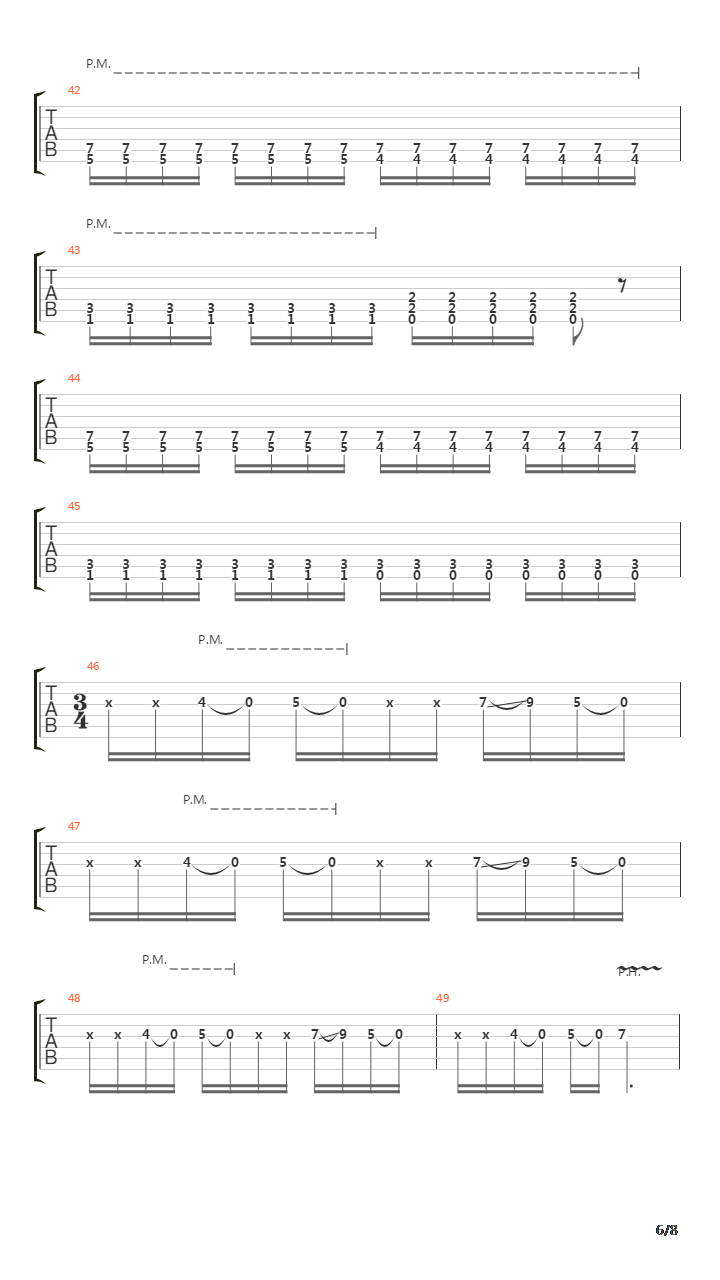 Single吉他谱