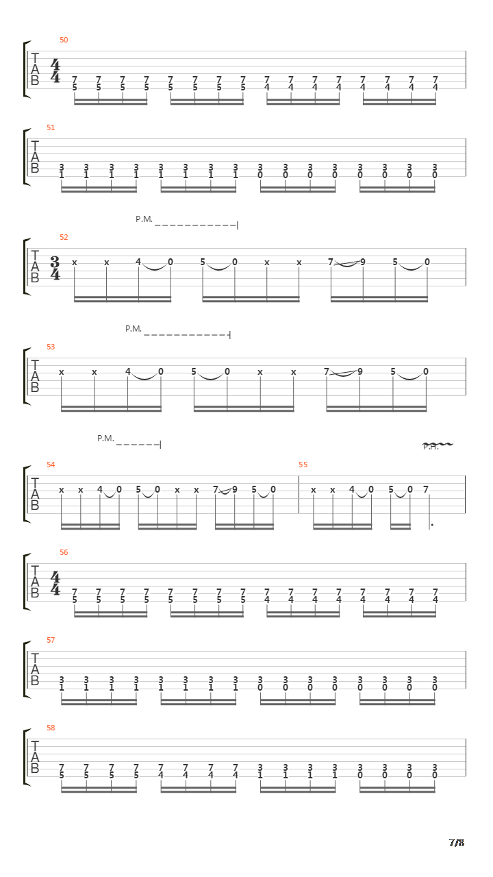 Single吉他谱