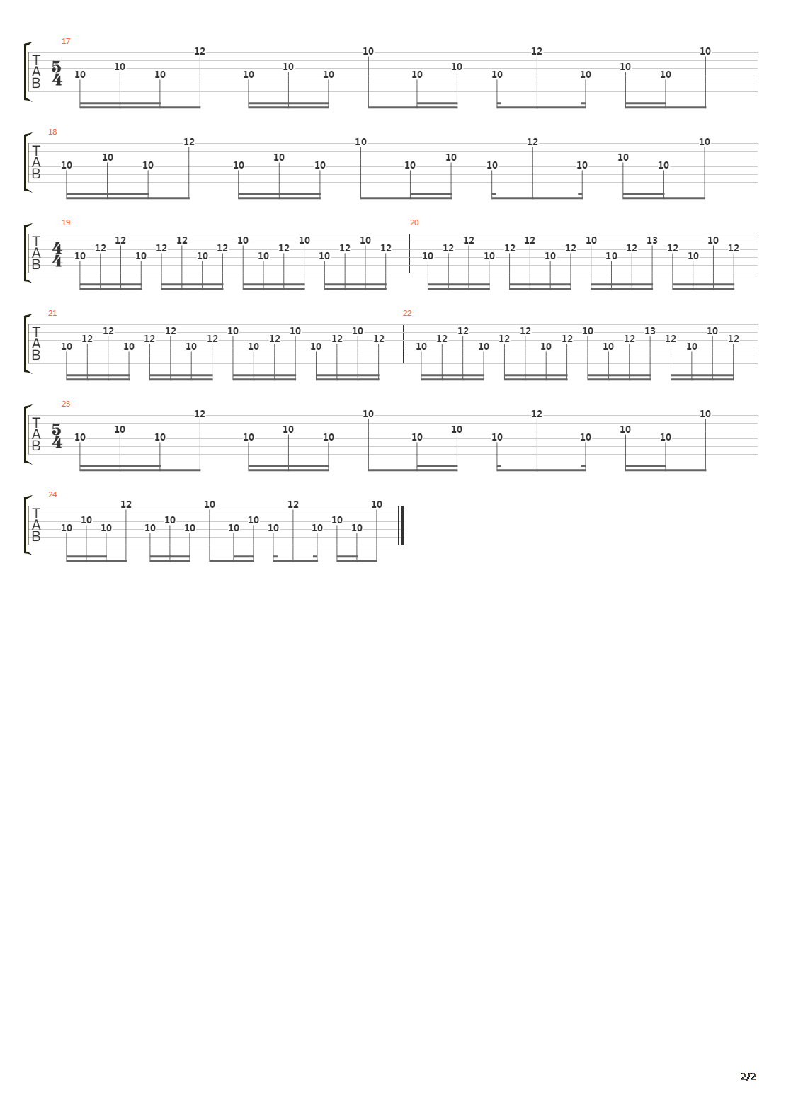 Tribune - Mitchell吉他谱