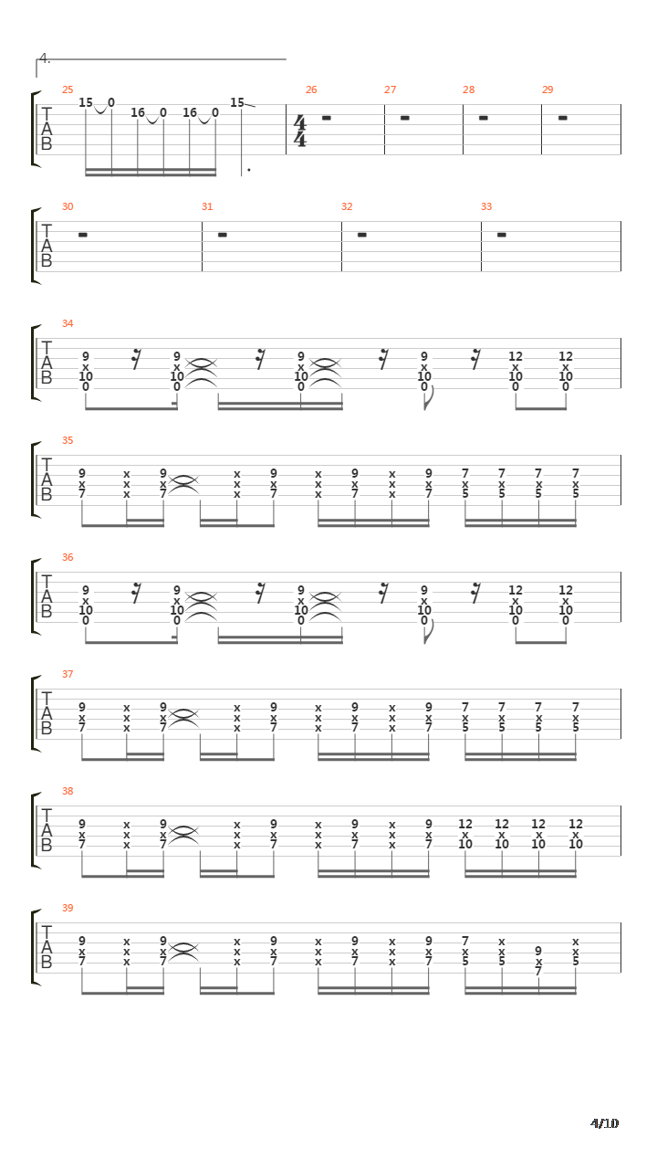 What Sound Does A Mastadon Make吉他谱