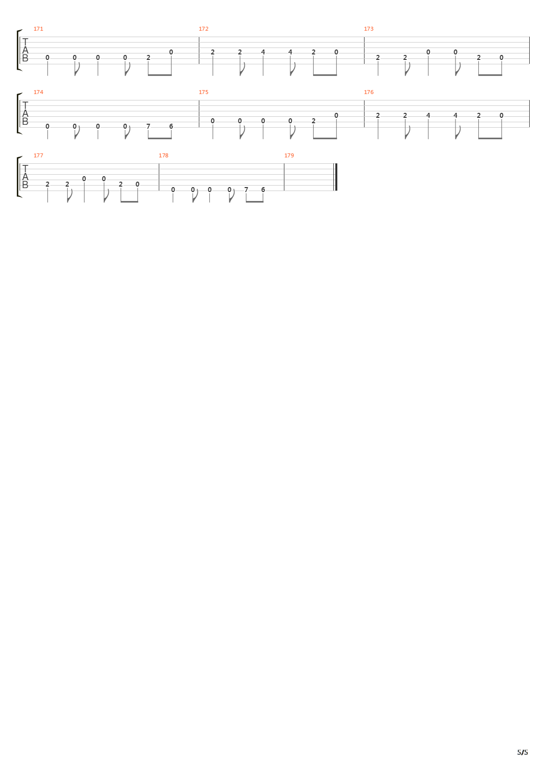 Letting Go吉他谱