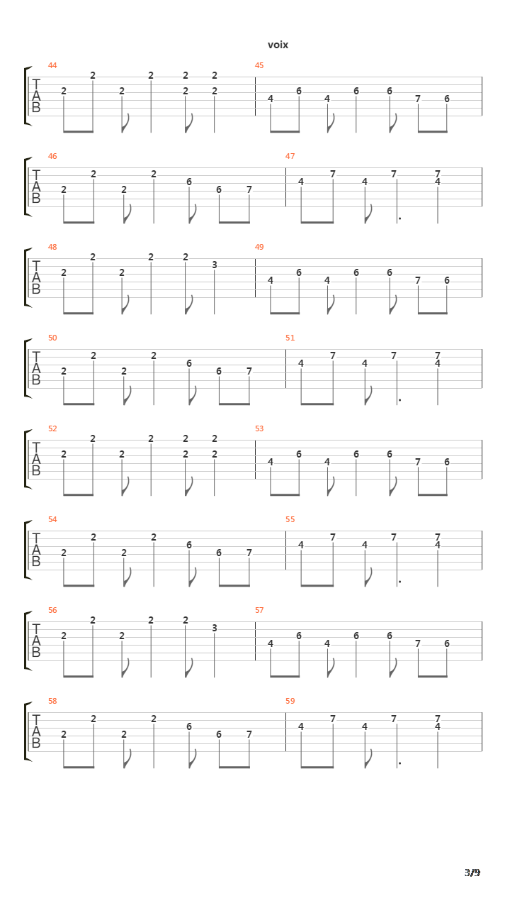 Letting Go吉他谱