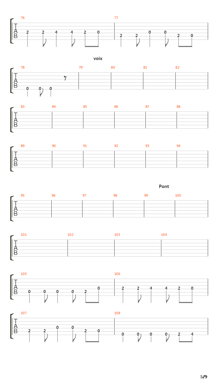 Letting Go吉他谱