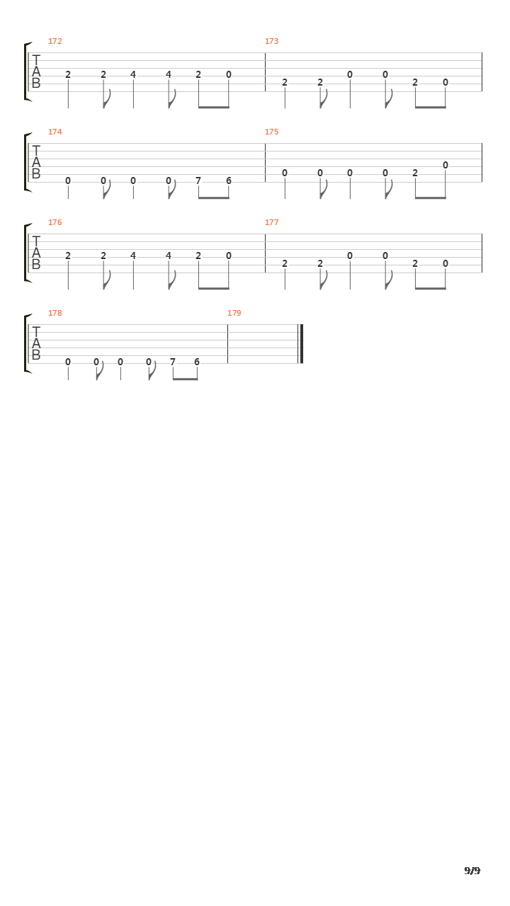 Letting Go吉他谱