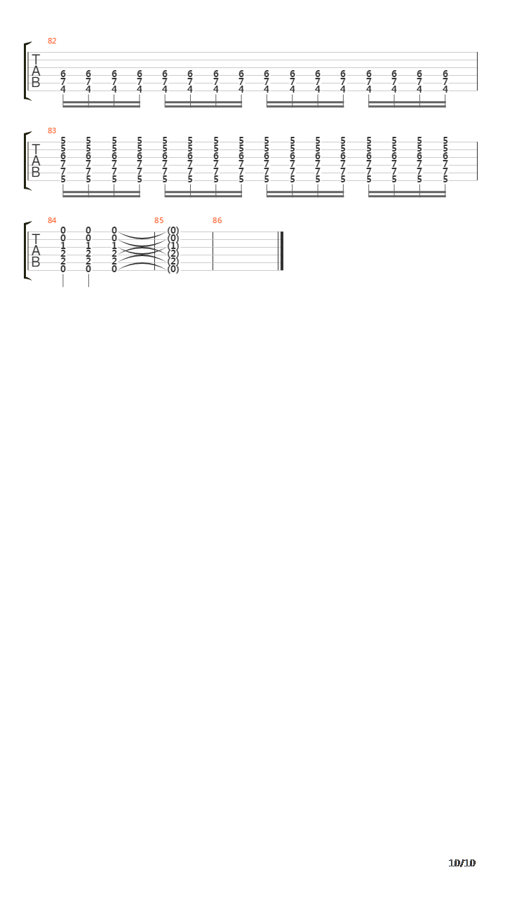 Eulogy吉他谱