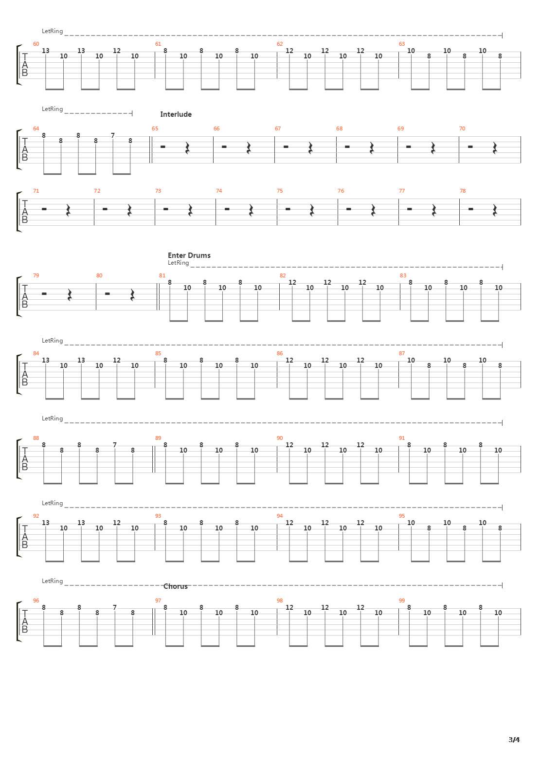 Last Minute Train吉他谱