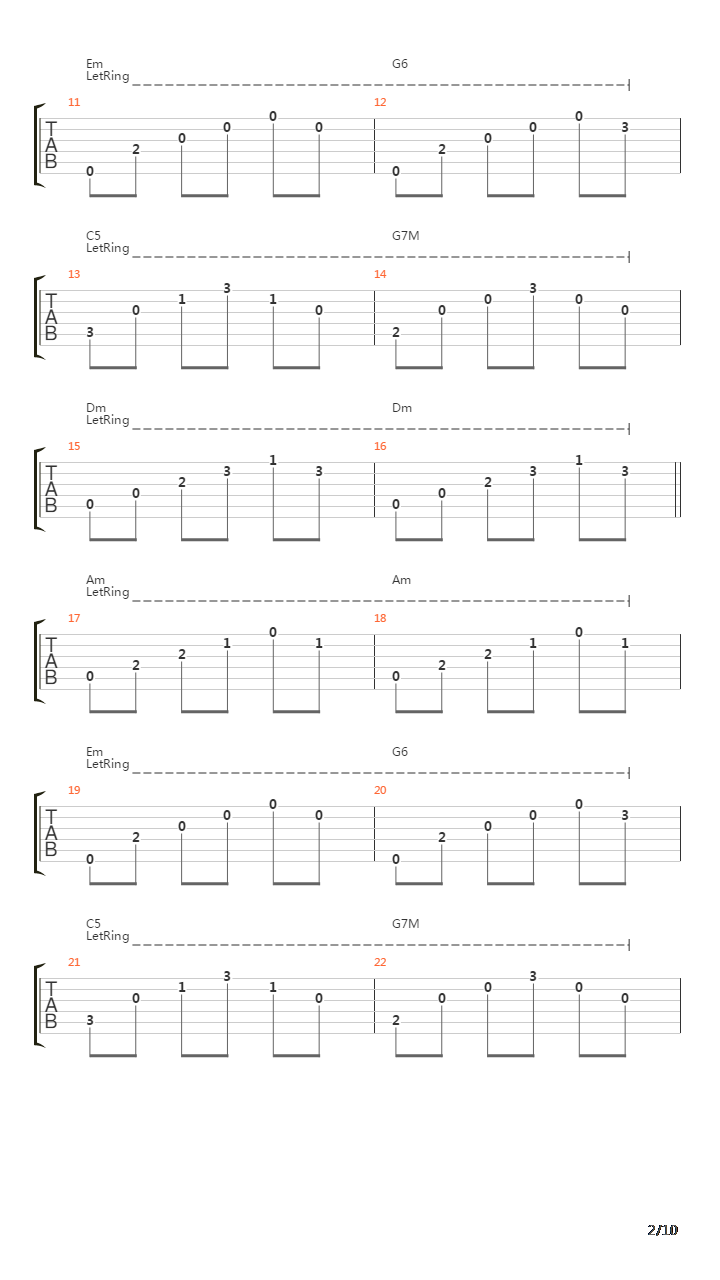 Last Minute Train吉他谱