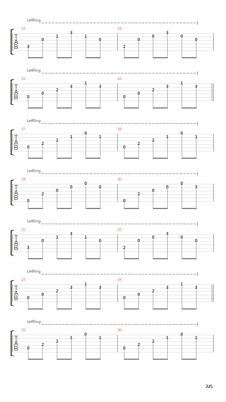 Last Minute Train吉他谱