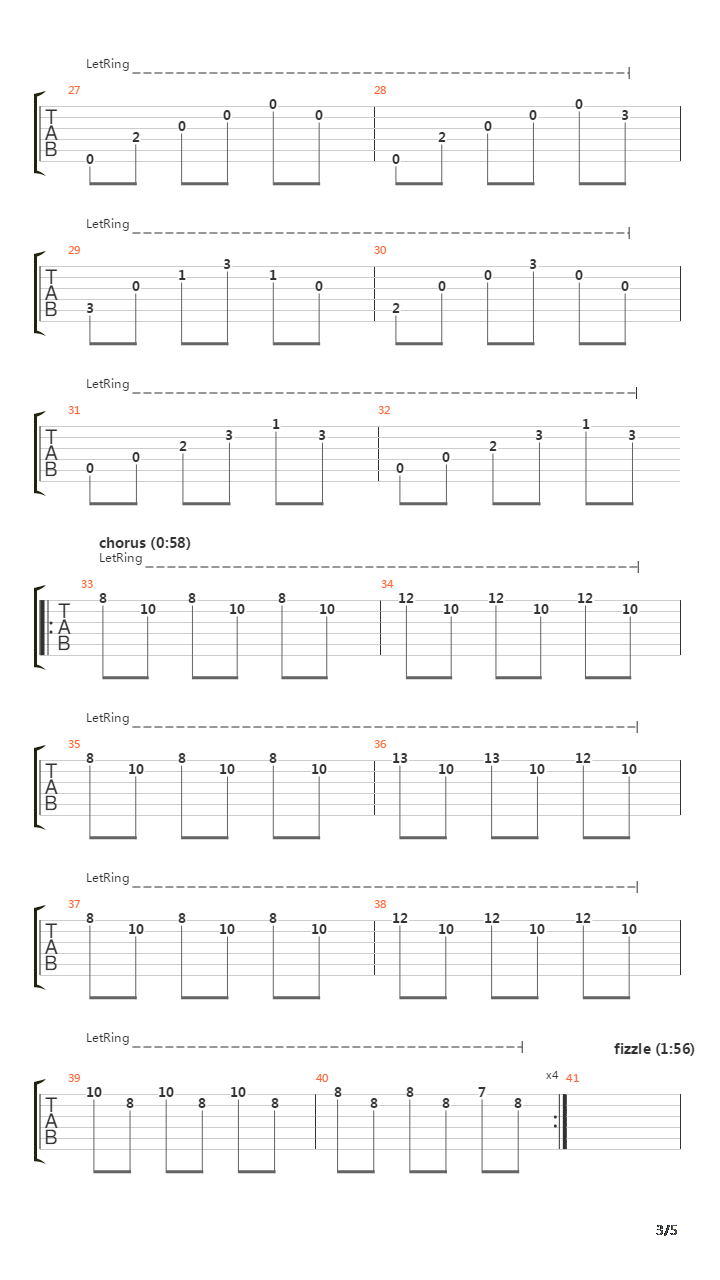 Last Minute Train吉他谱