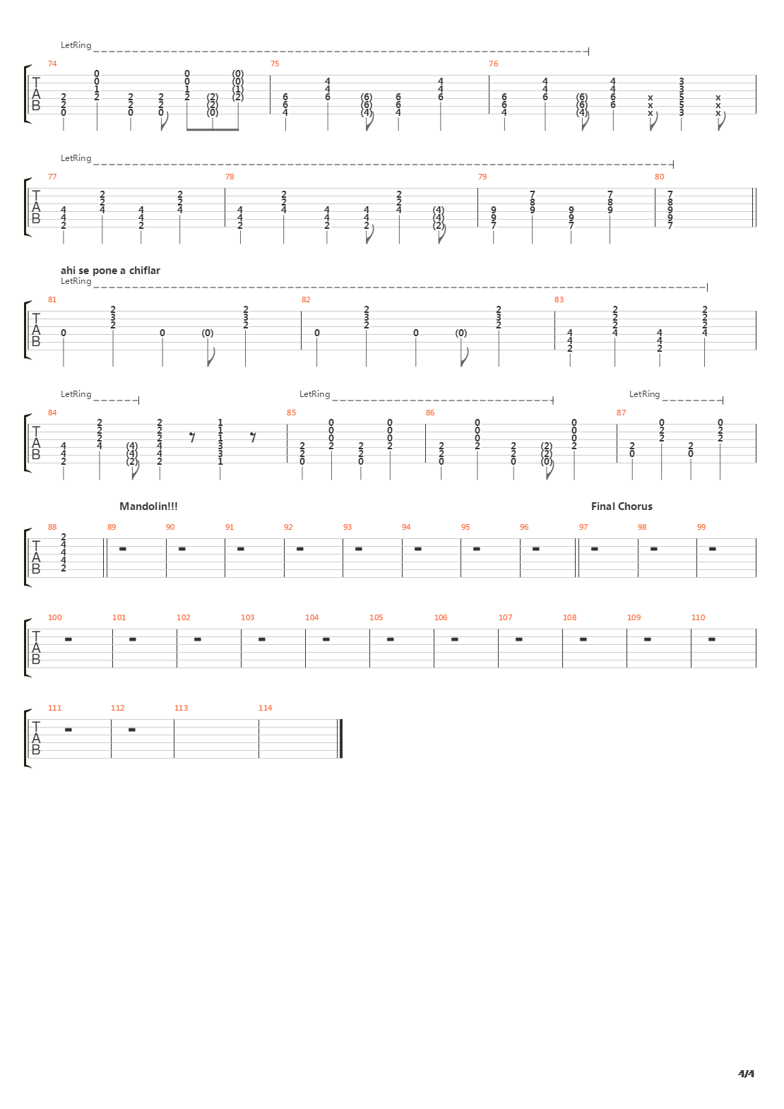 Whistle For The Choir吉他谱