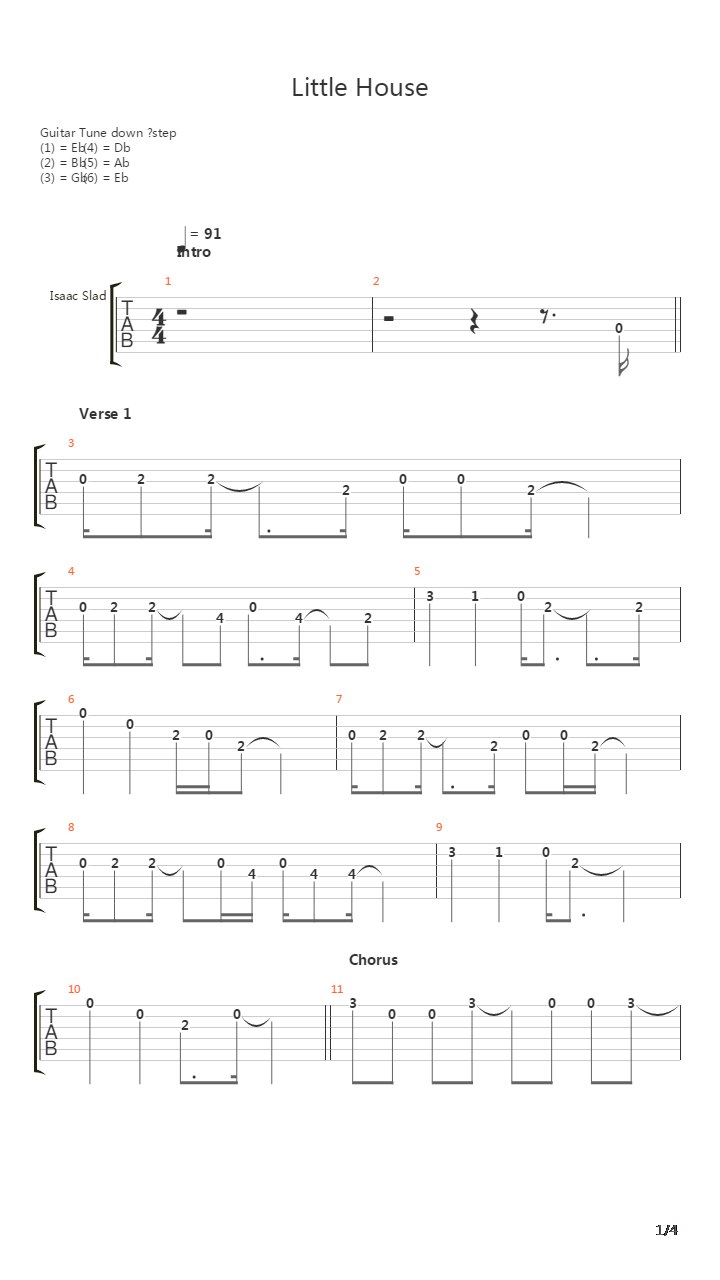 Little House吉他谱