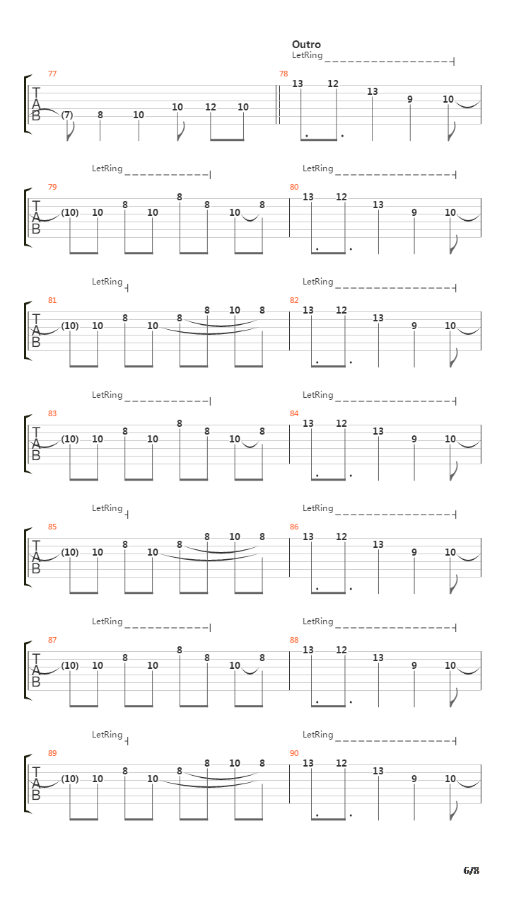 Chrono吉他谱