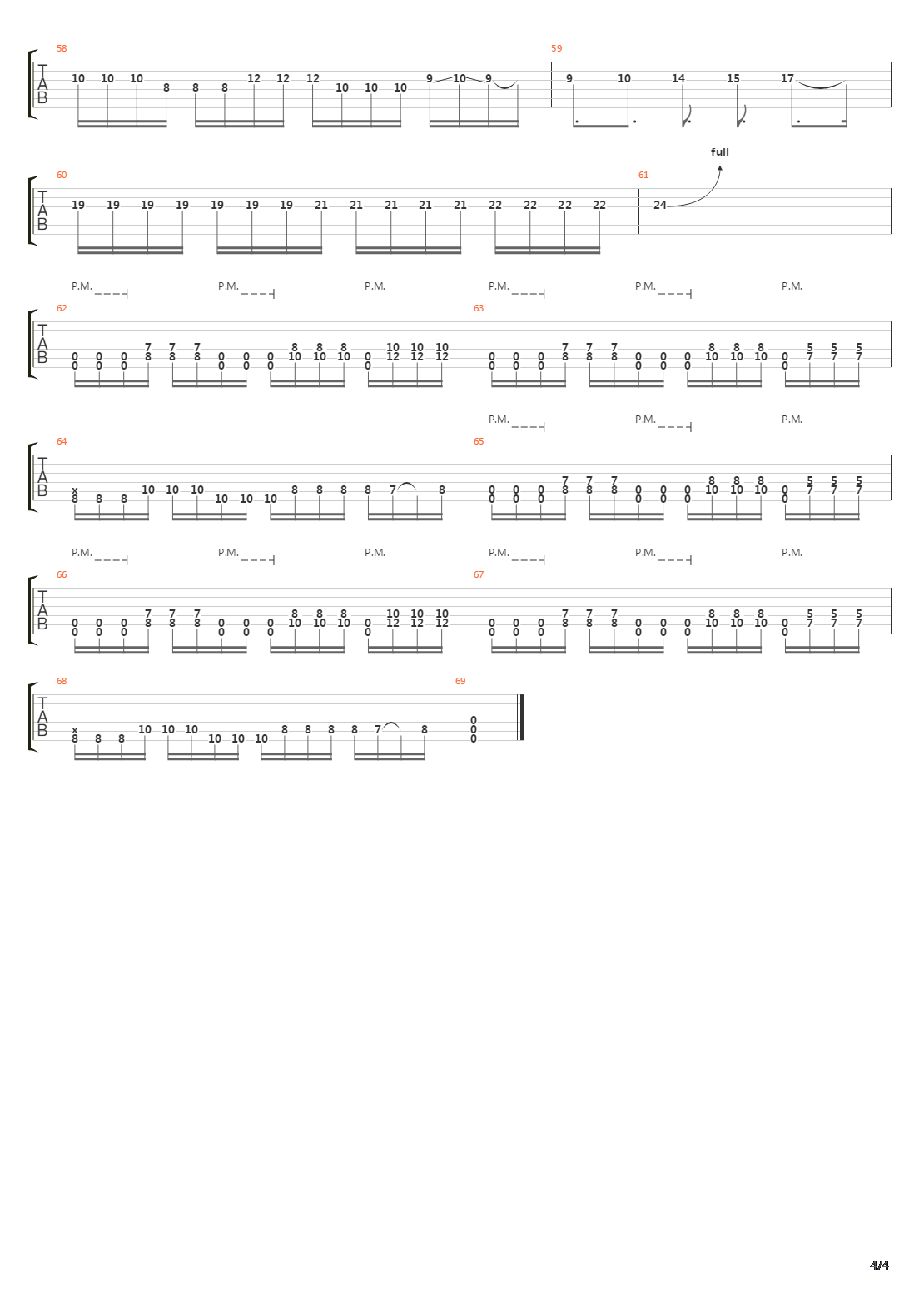 Downbeat吉他谱