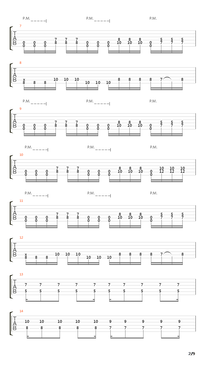 Downbeat吉他谱