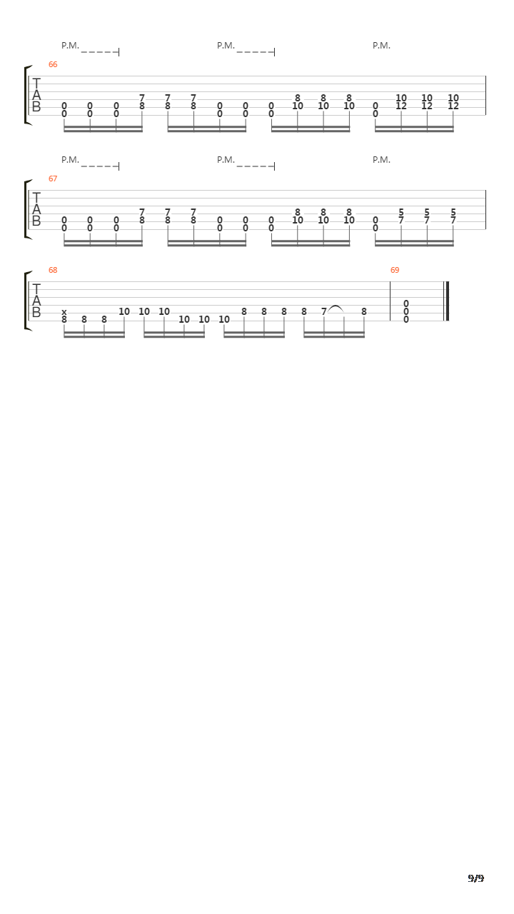 Downbeat吉他谱