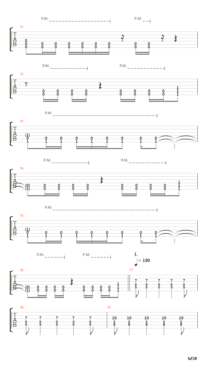 Downbeat吉他谱