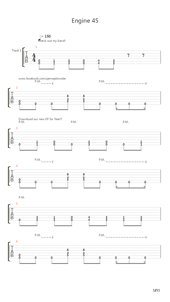Engine 45吉他谱