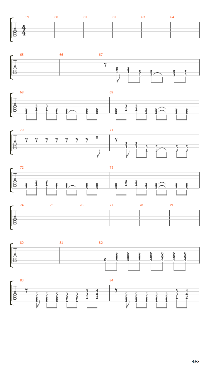 Here Comes A Close-up吉他谱