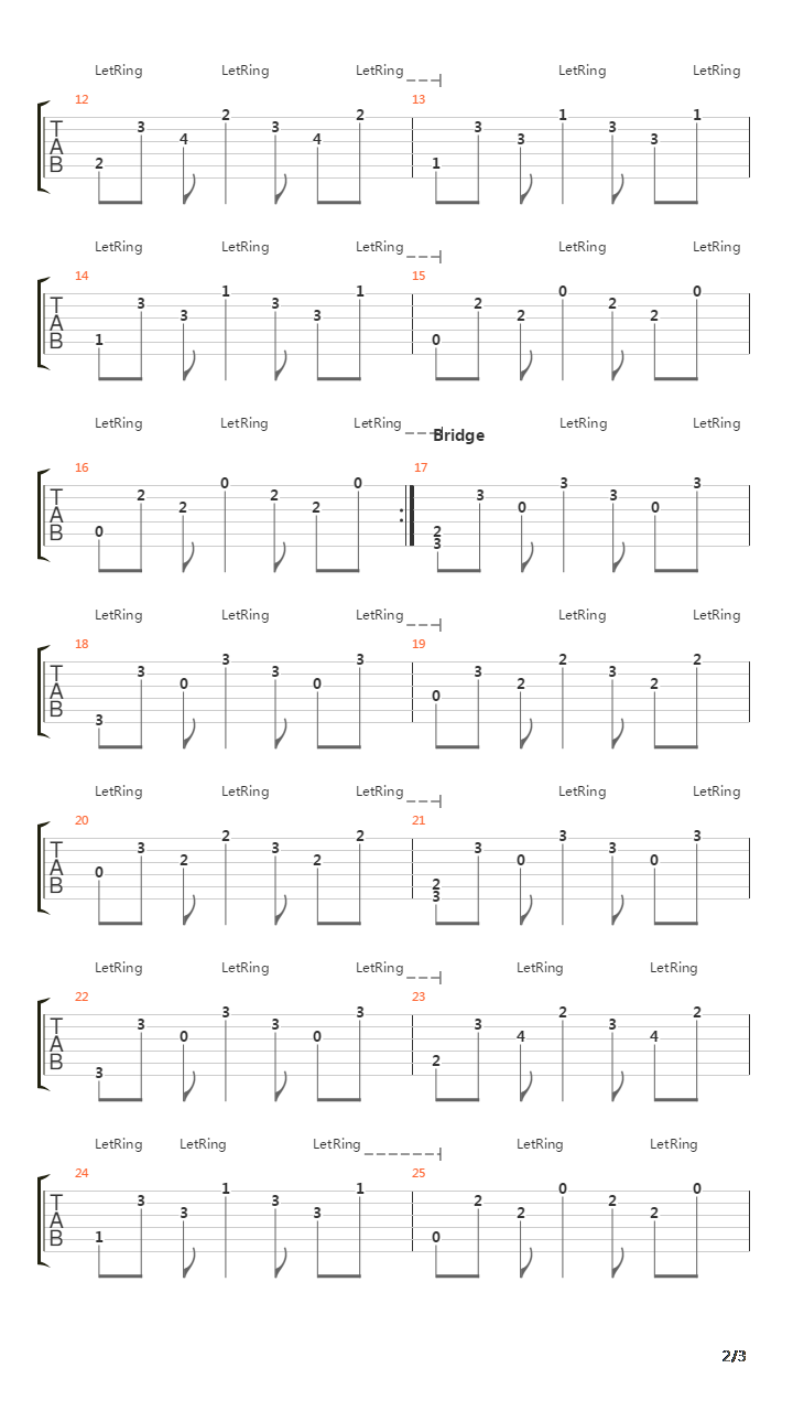 Inmates吉他谱