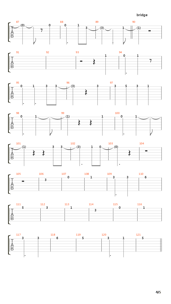 The Flare吉他谱