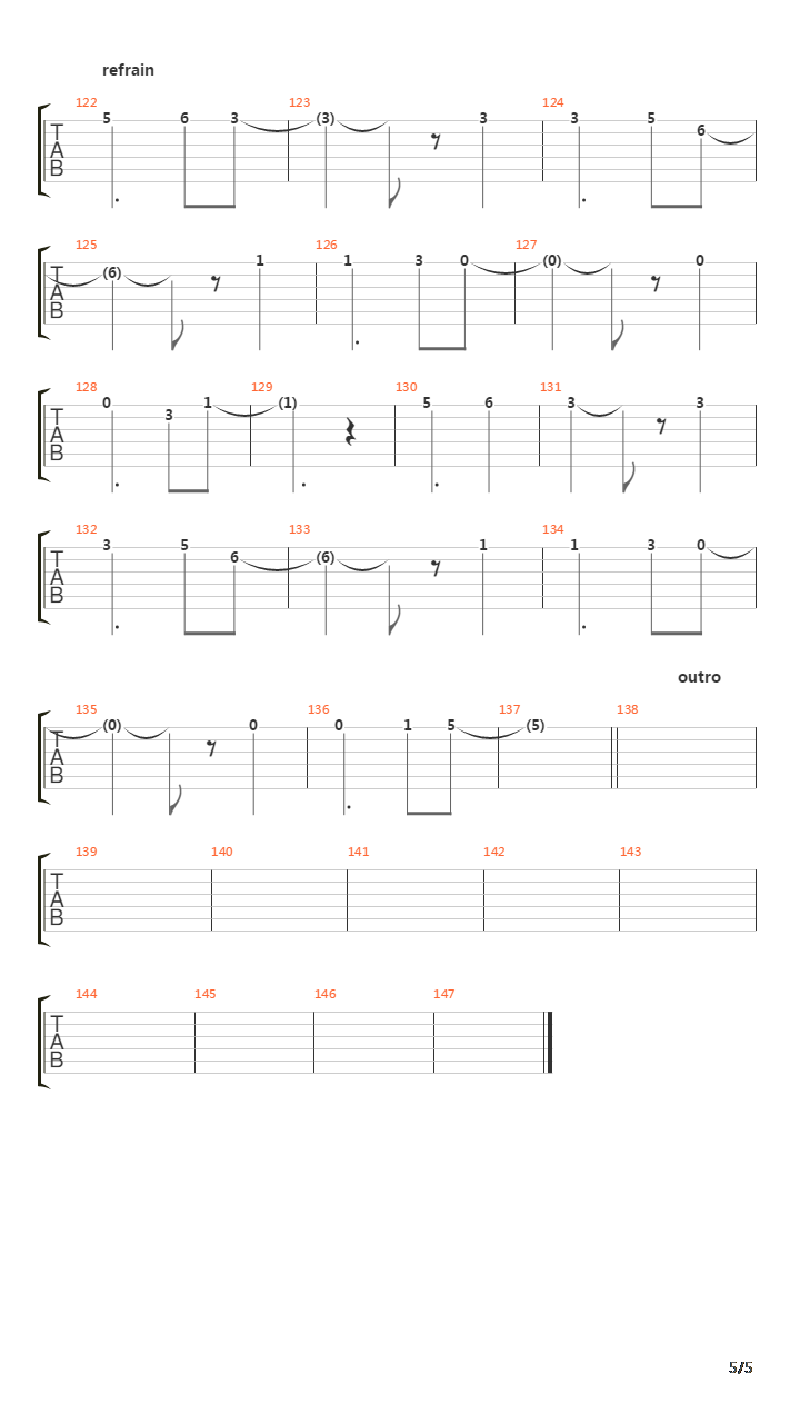 The Flare吉他谱