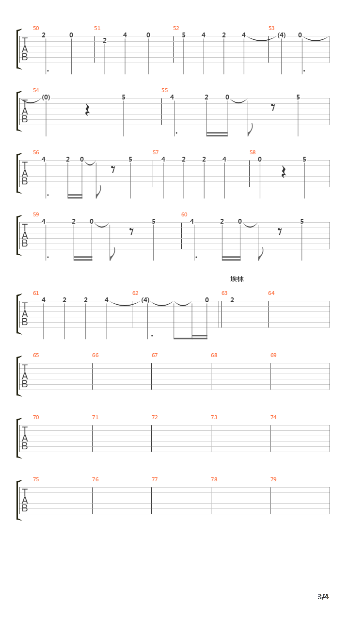 Twisted Maple Trees吉他谱
