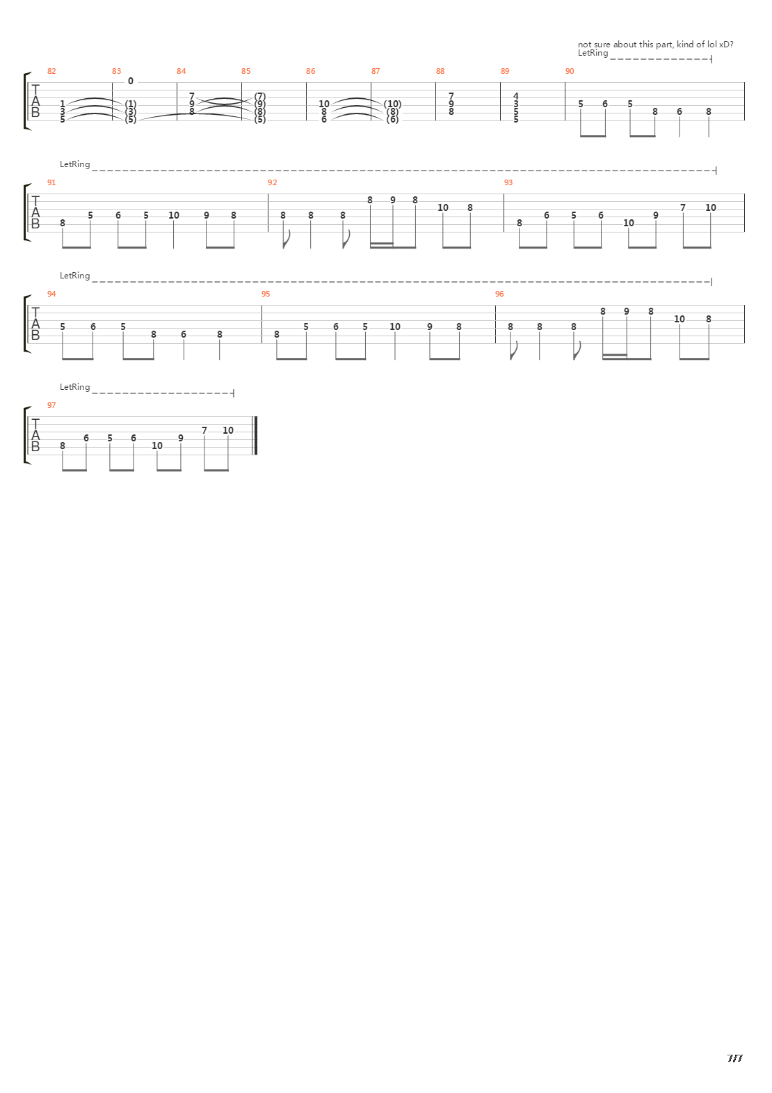 Channel Detritus吉他谱